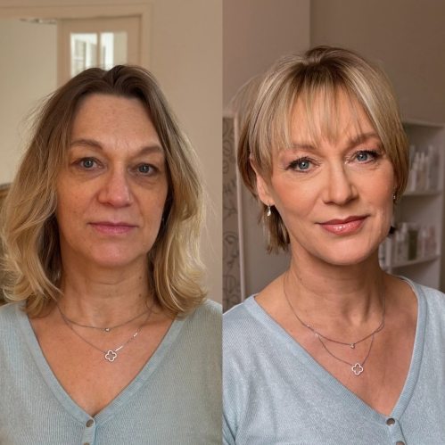 50+ Blonde Mullet for Fine Hair Makeover