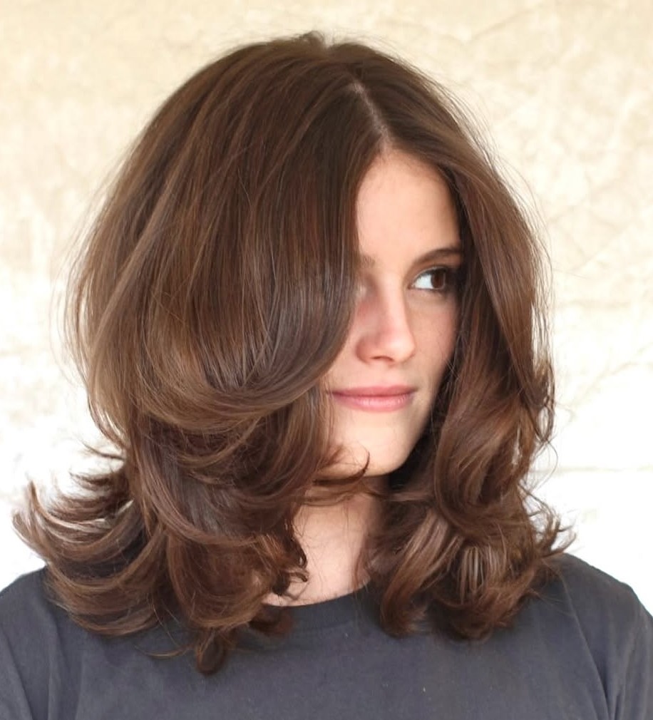 Bouncy Medium-Length Cut
