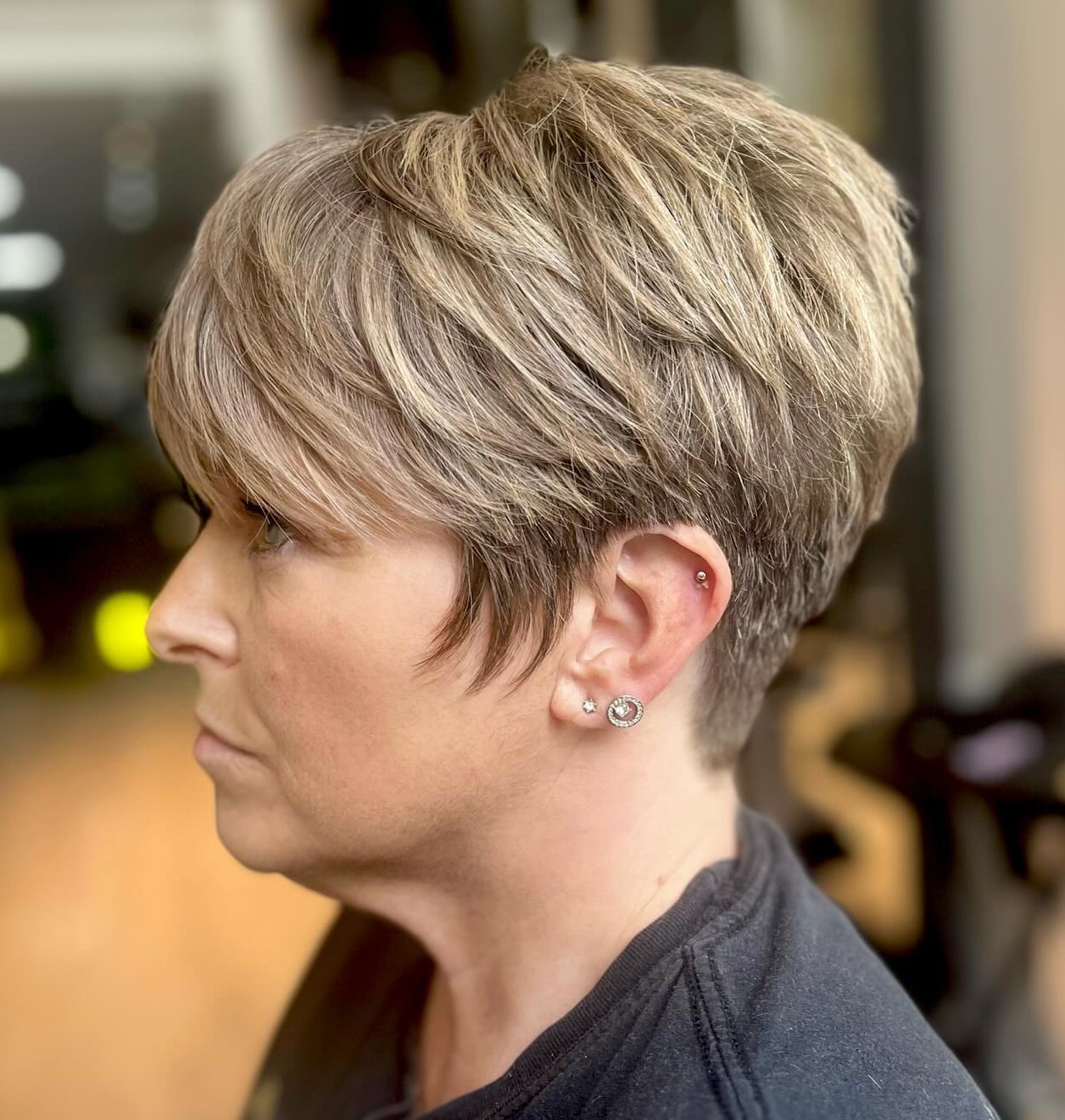 Fluffy Pixie for Thick Hair