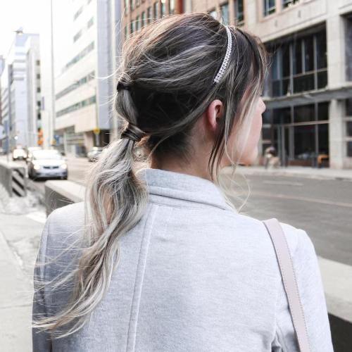 Messy Ponytail For Long Fine Hair