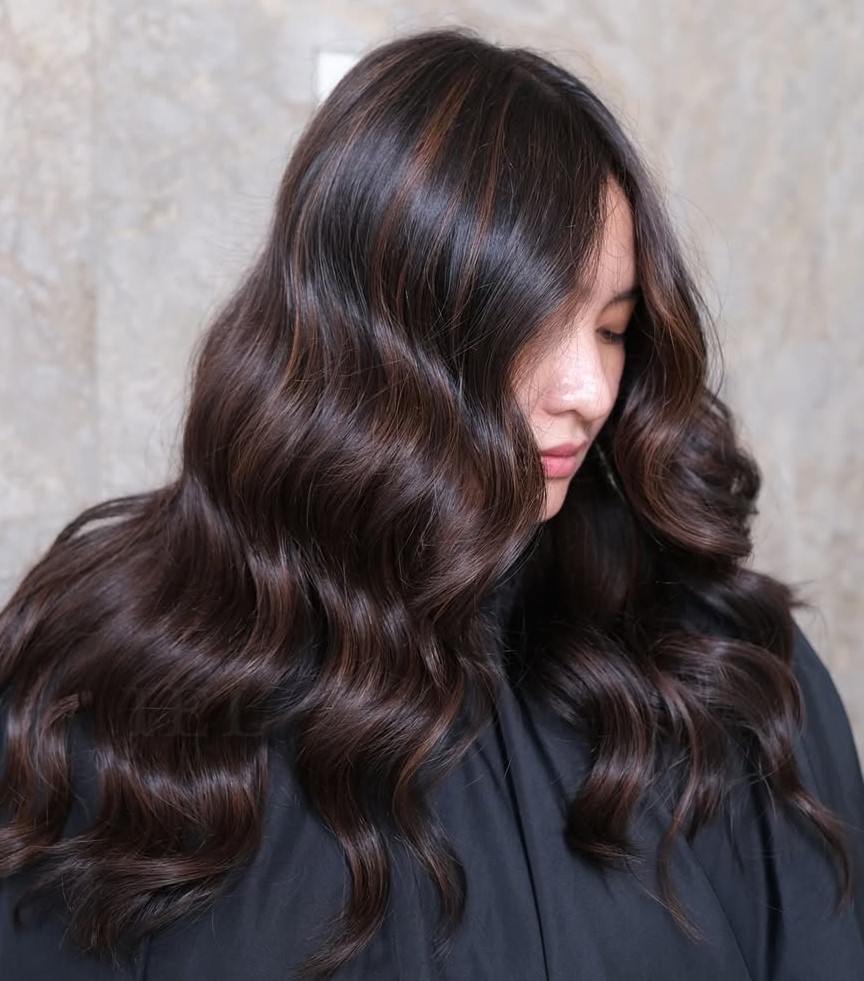 Medium Brown Highlights for Summer