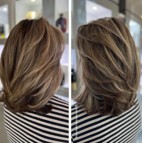 Medium Thick Hair with Piece y Layers