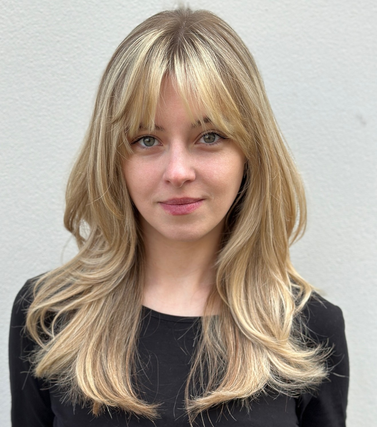 Curtain Bangs Middle Part Styling