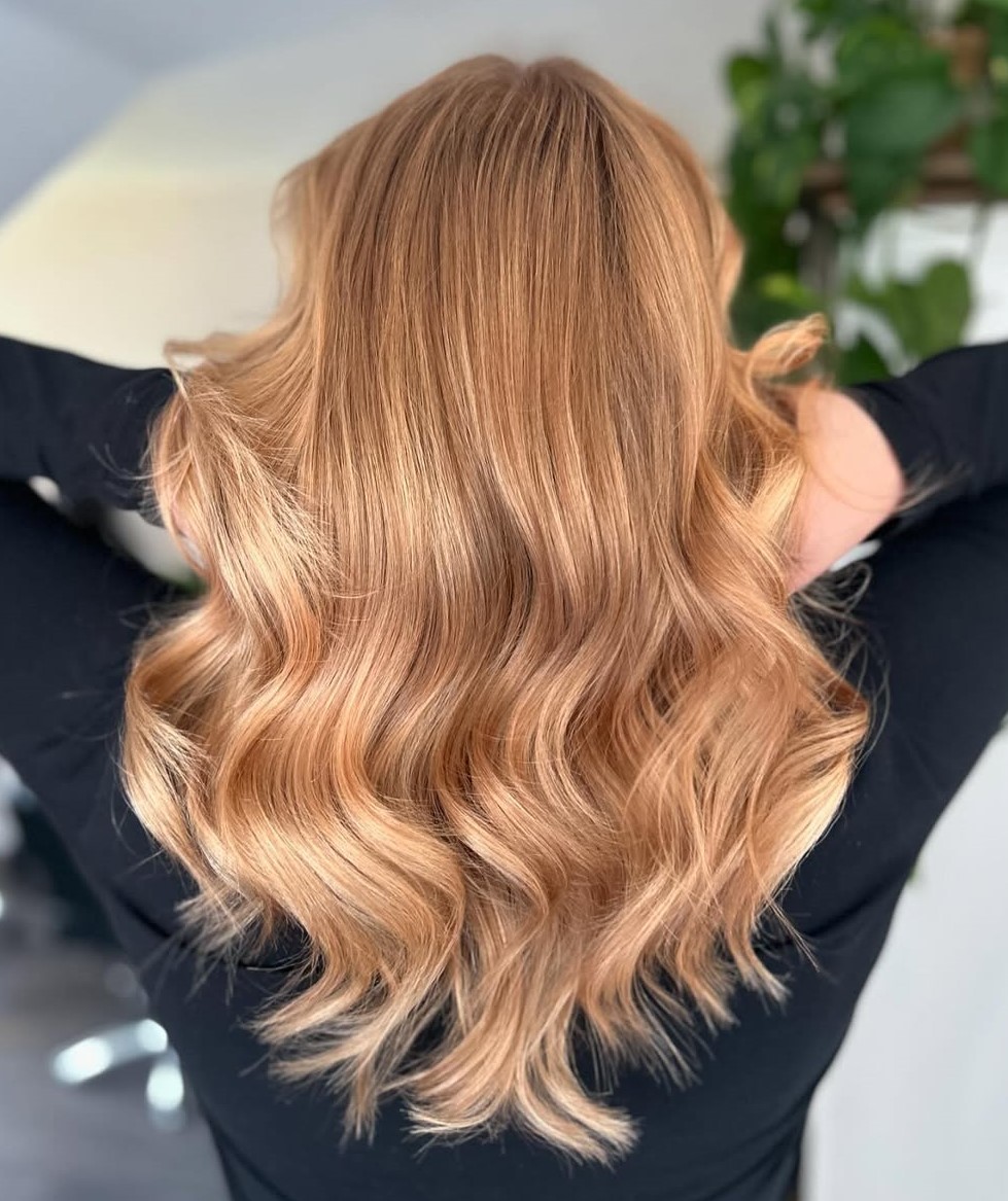 Warm-Toned Blonde Balayage Hair