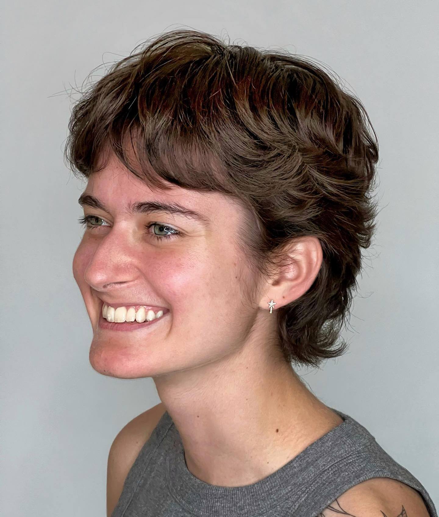 Pixie Wolf Cut for Thick Hair Pixie Shag Style for Short Wavy Hair