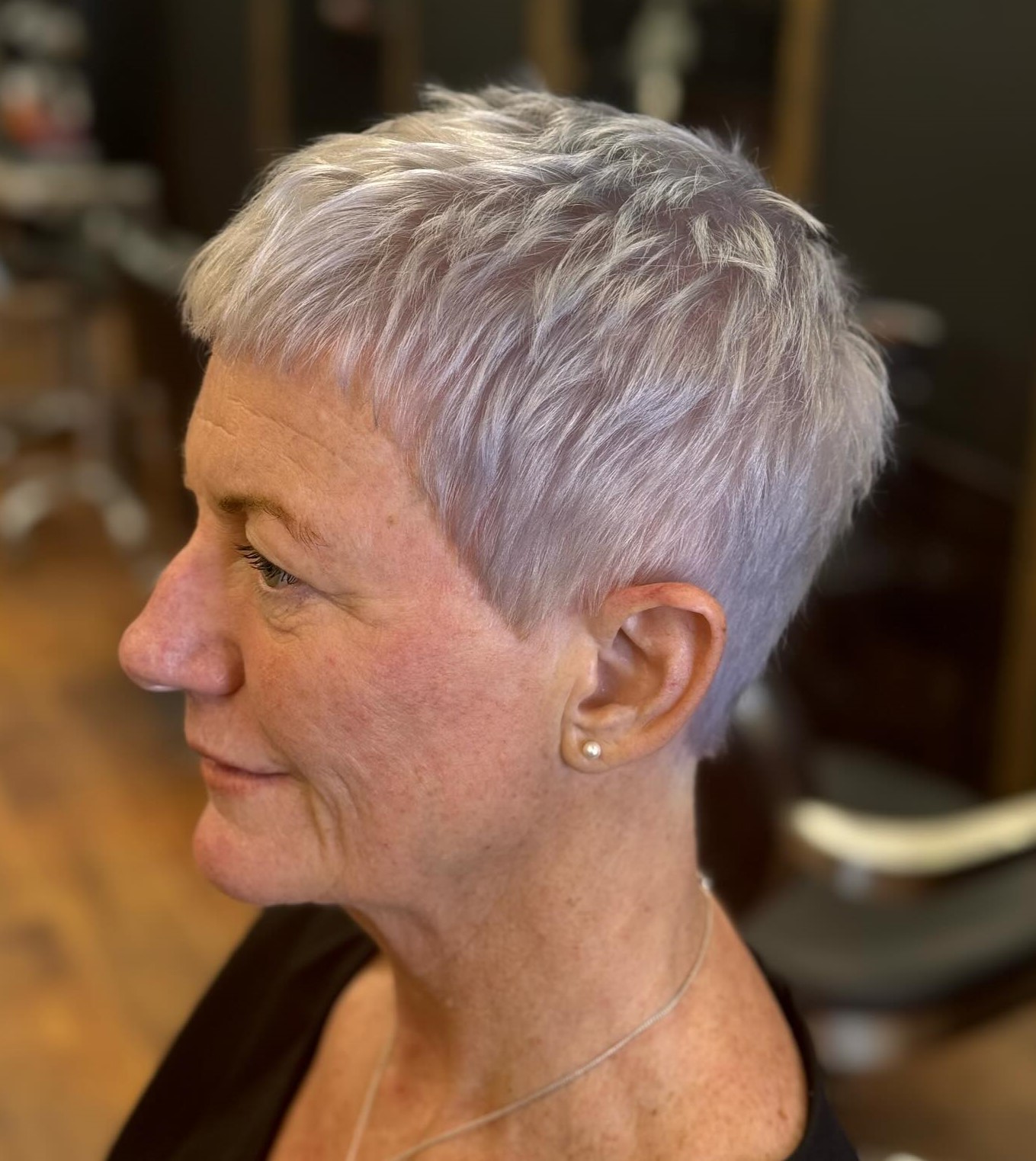 Short Structured Pixie for Older Women