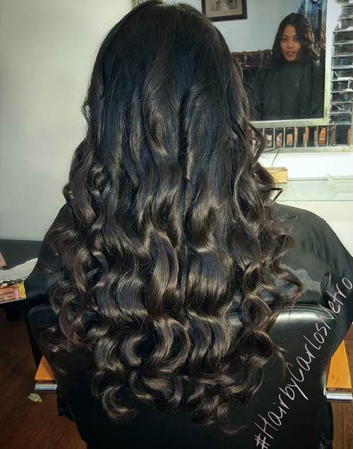 Black Hair With Dark Brown Highlights