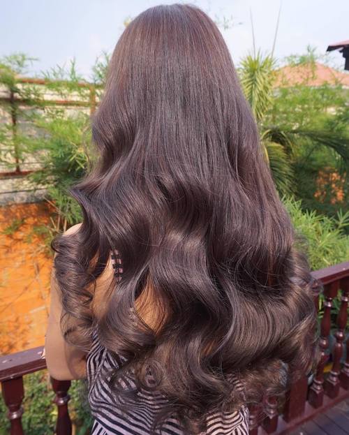 Long Chocolate Brown Hair