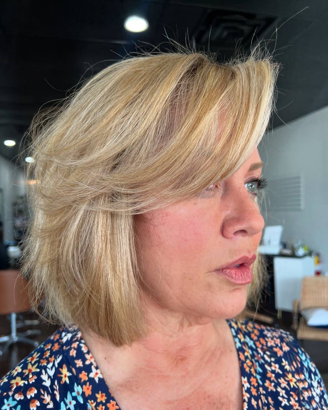 Medium-Length Bob to Look Younger