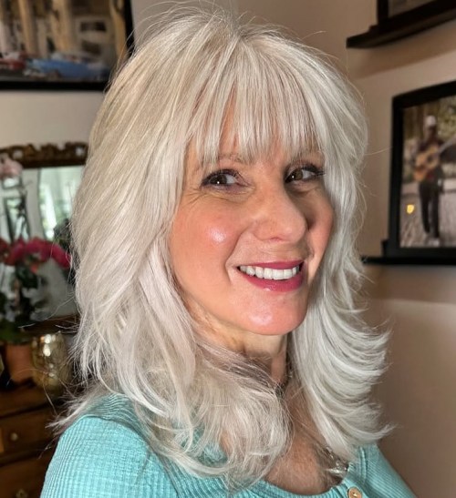 Medium Graduated Cut with Bangs