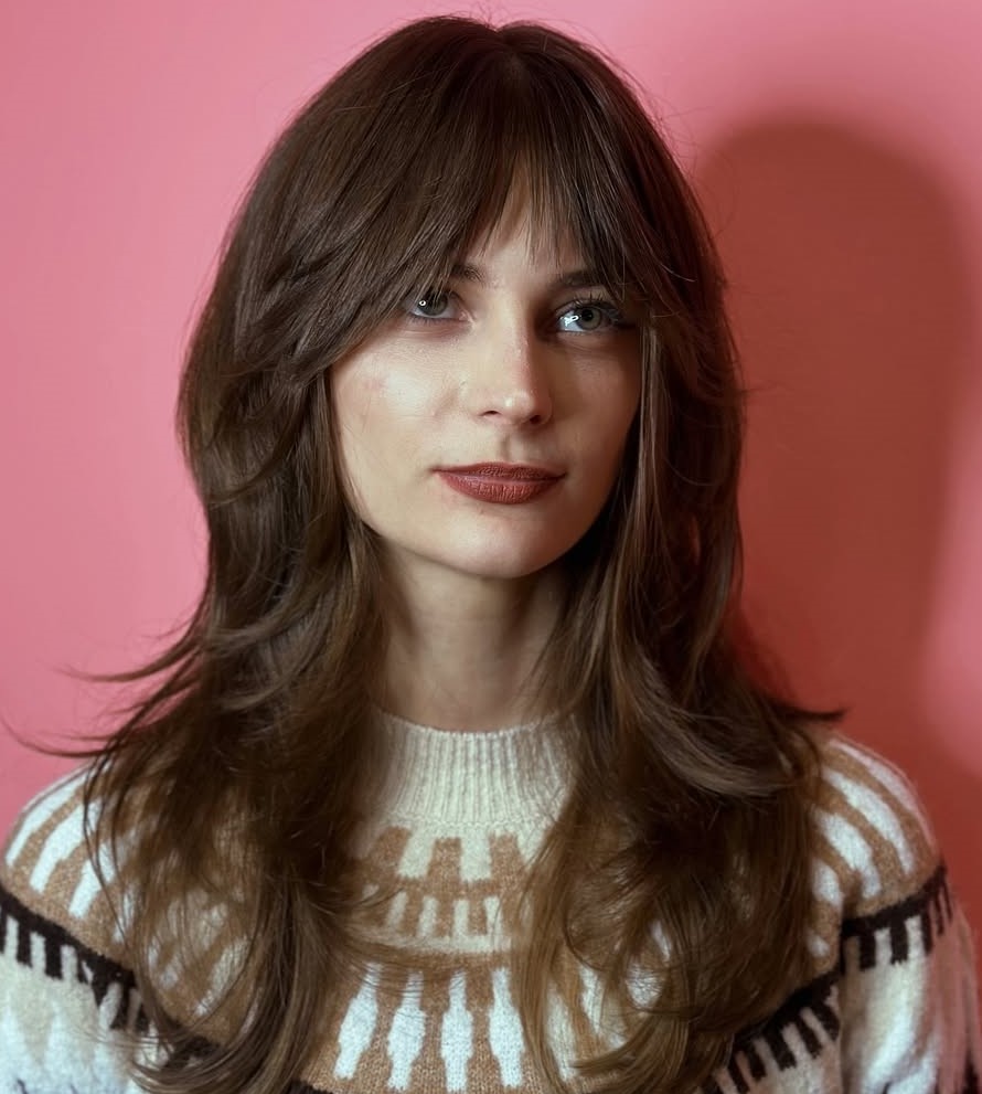 Shag with Straight Bangs