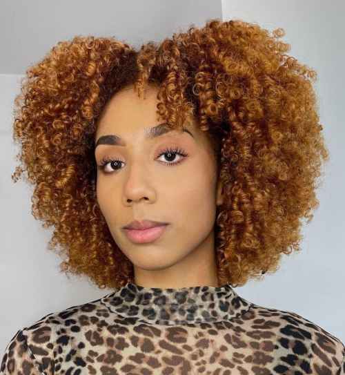 Copper Hue on Natural Hair