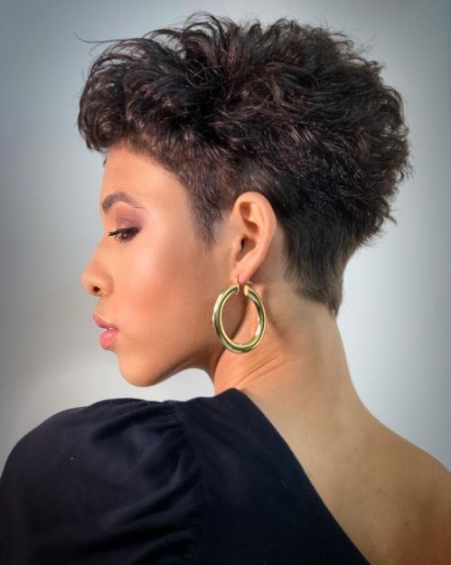 Short Undercut Pixie for Thick Hair