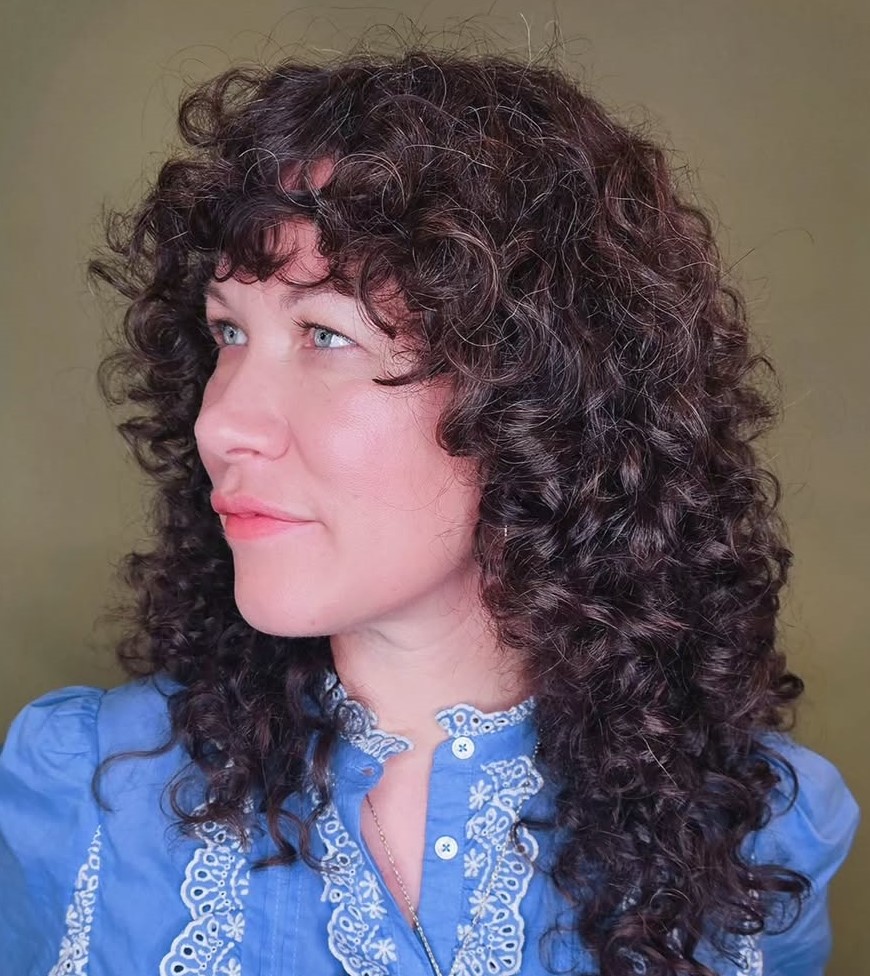 Youthful Medium Curly Look