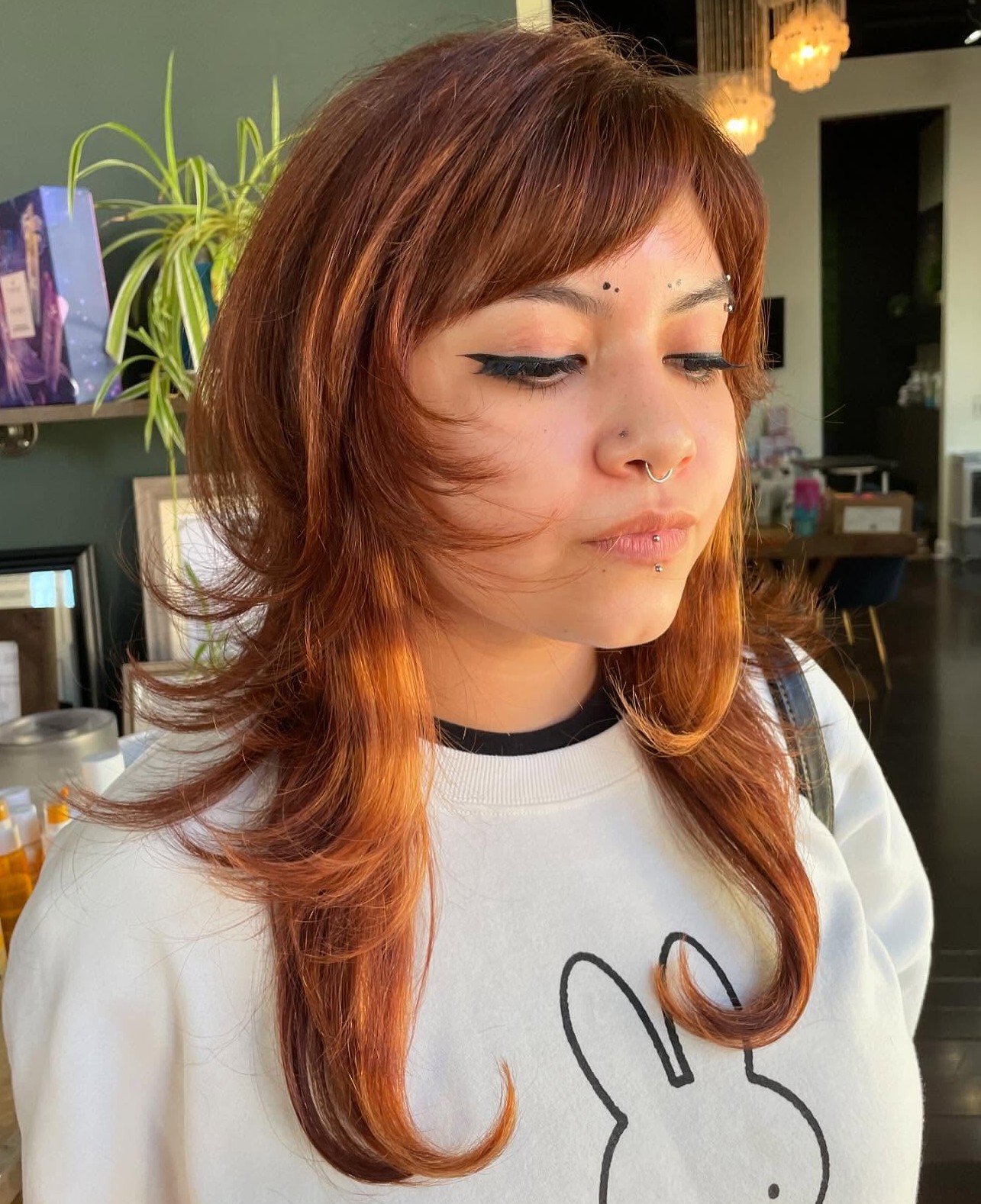 Wolf Cut for a Round Chubby Face