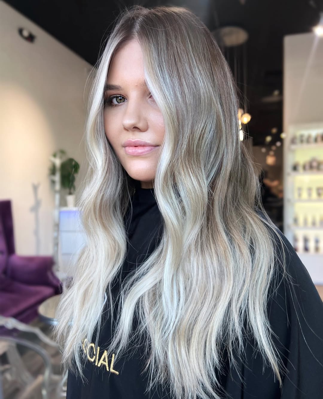 Blonde Balayage with Cool Undertone