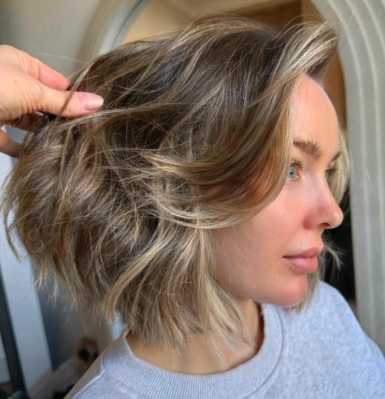 Bumped Above-the-Shoulder Bob