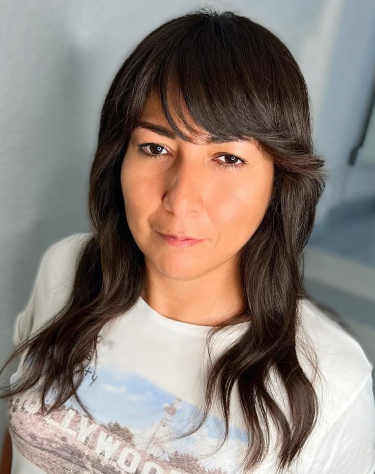 Swoopy Bangs to Look Younger