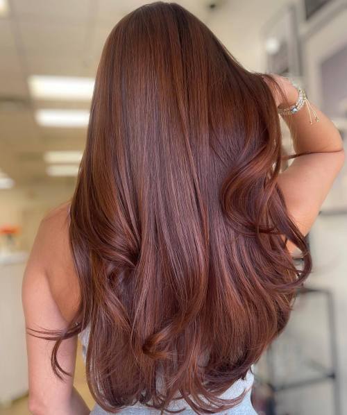 Auburn Highlights on Rosewood Base