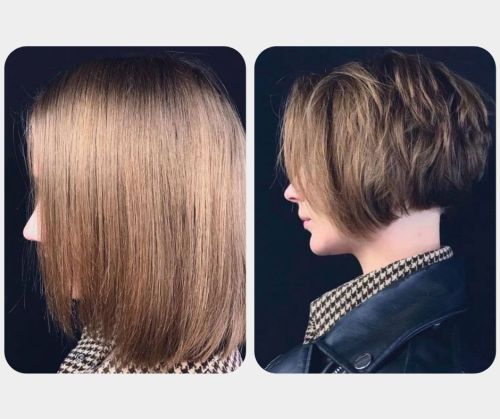 Hair Trim Before and After