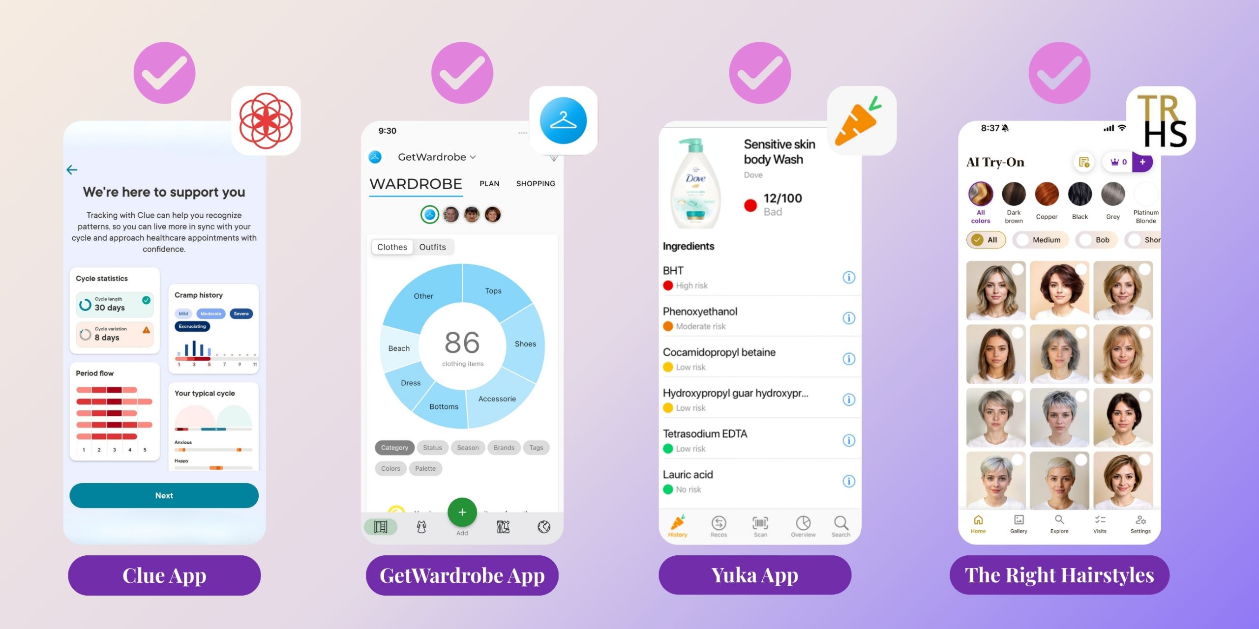 List of Good Safe Working Wellness Apps and Health & Beauty Tools