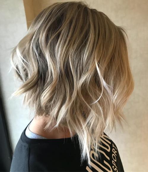 Jagged Bronde Bob