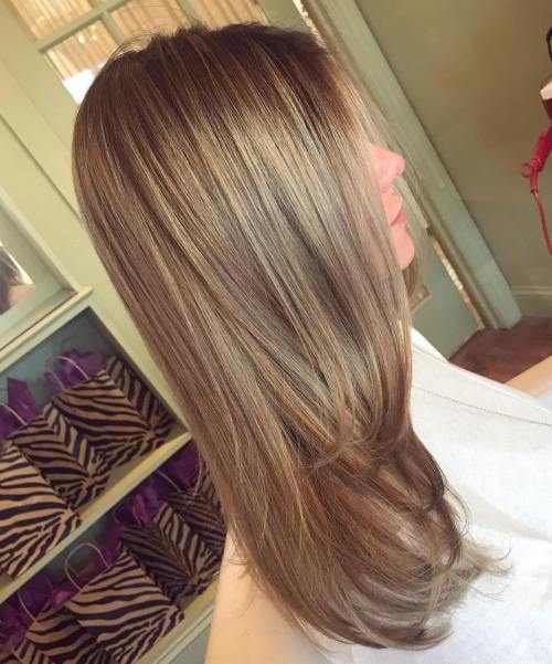 Light Ash Brown Hair with Golden Sheen