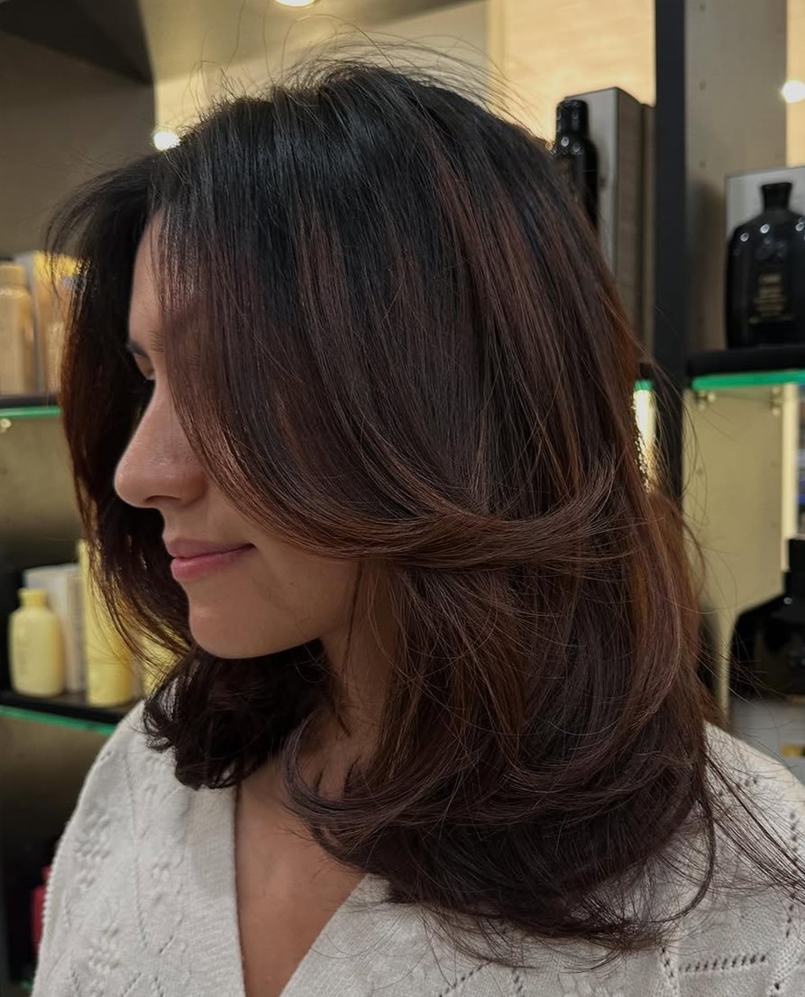 Layered Lob Long Layered Bob Haircut