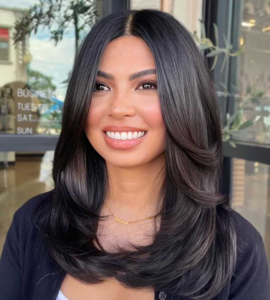 Mid-Length Cut with Butterfly Layers