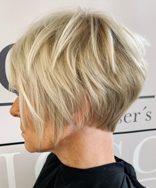 Stacked Pixie Bob with Chopped Layers
