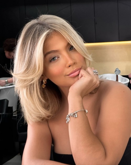 Bleached Dishwater Blonde Lob