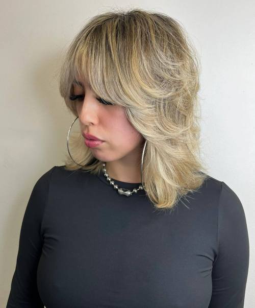 Midi Shag with Delicate Swoopy Layers