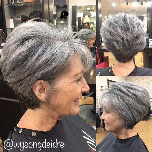 Gray Pixie Bob for Older Women