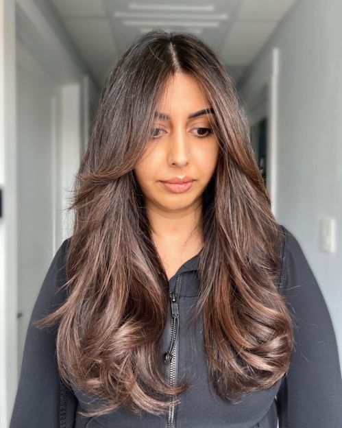 Cinnamon Brown Layered Mane with Shine