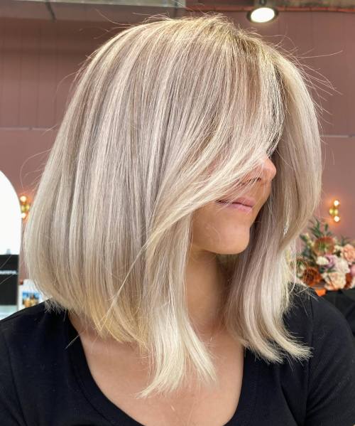 Blunt Lob with Long Front Pieces