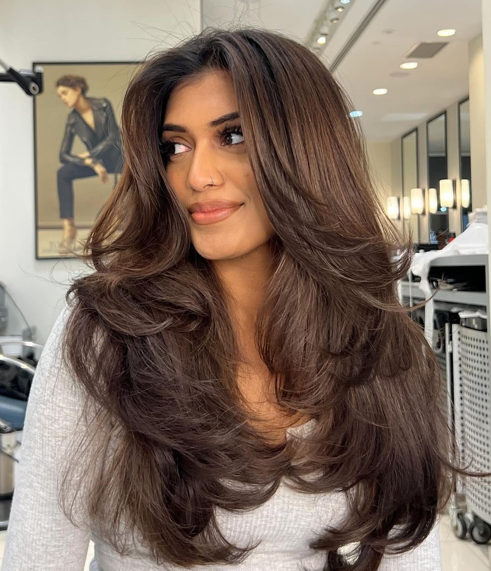 Butterfly Style with Feathered Layers