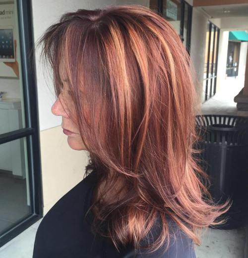 Medium To Long Haircut for Women Over 50