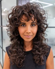 12 Curtain Bangs on Curly Hair You’ll Want to Recreate