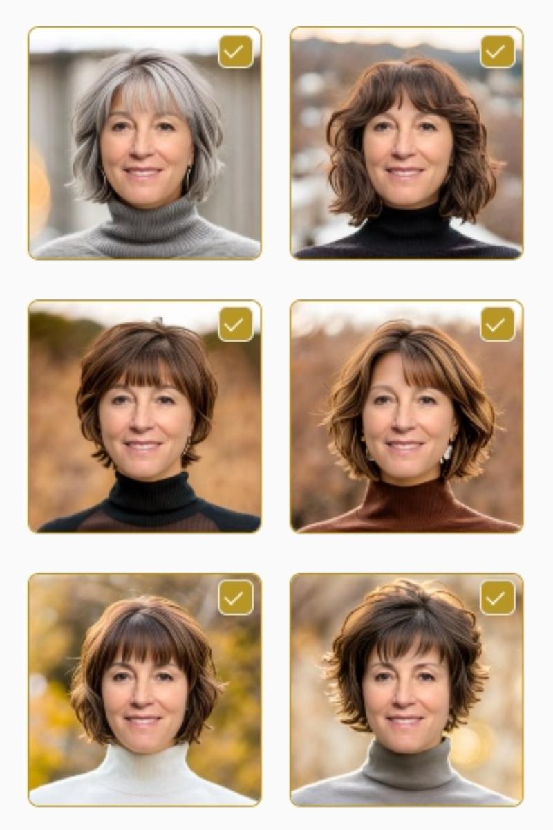 Flattering Short Shaggy Haircuts AI