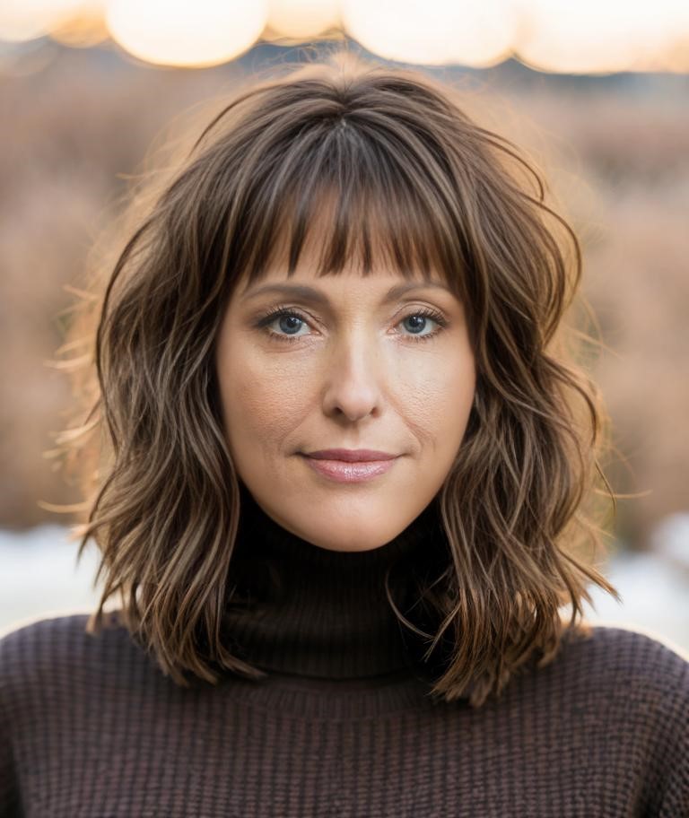 Online Filter Shaggy Hair with Bangs