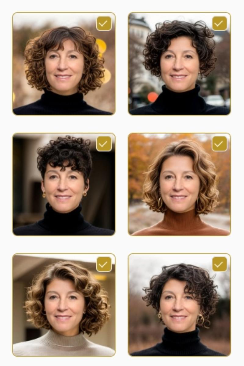 Short Curly Hair Filter